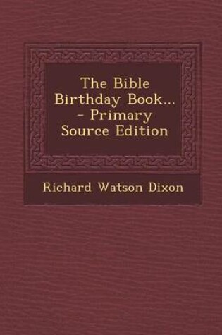 Cover of The Bible Birthday Book...