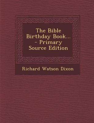 Book cover for The Bible Birthday Book...