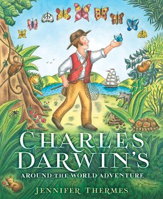 Book cover for Charles Darwin's Around the World Adventure