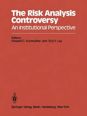 Cover of The Risk Analysis Controversy