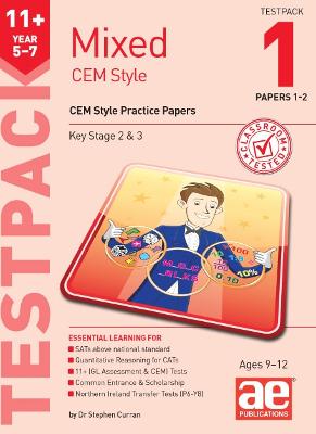 Book cover for 11+ Mixed CEM Style Testpack 1 Papers 1-2