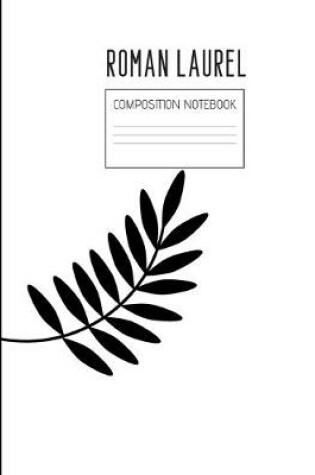 Cover of roman laurel composition notebook