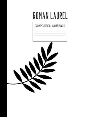 Book cover for roman laurel composition notebook