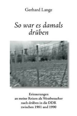 Cover of So war es damals drüben