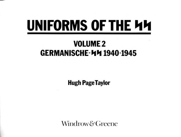 Cover of Uniforms of the S.S.