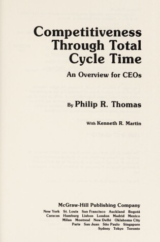 Cover of Competitiveness Through Total Cycle Time