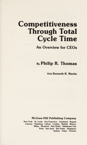 Book cover for Competitiveness Through Total Cycle Time