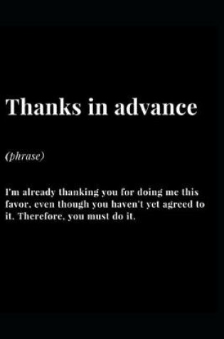 Cover of Thanks In Advance