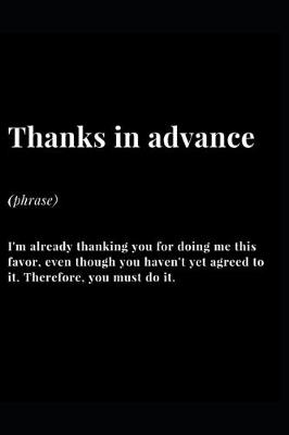 Cover of Thanks In Advance