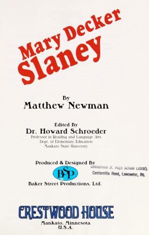 Book cover for Mary Decker Slaney Sports Clos