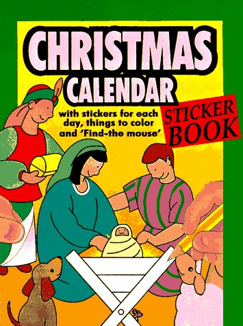 Book cover for Christmas Calendar Sticker Book