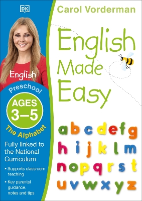 Book cover for English Made Easy: The Alphabet, Ages 3-5 (Preschool)