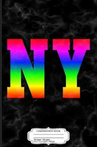 Cover of New York NY Gay Pride Rainbow Composition Notebook