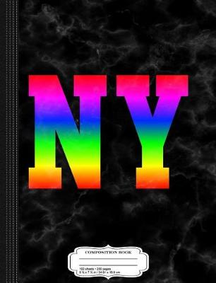 Book cover for New York NY Gay Pride Rainbow Composition Notebook