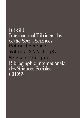 Book cover for IBSS: Political Science: 1983 Volume 32