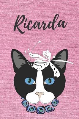 Book cover for personalisiertes Notizbuch Katze / Notizheft / Journal / Malbuch / Tagebuch / Kritzelbuch / DIN A5 / Geschenk Ricarda