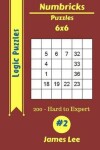 Book cover for Numbricks Puzzles - 200 Hard to Expert 6x6 vol. 2