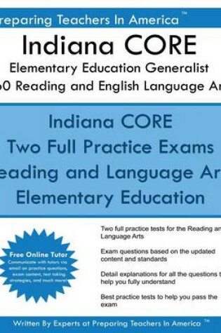 Cover of Indiana CORE Elementary Education Generalist 060 Reading and English Language Ar