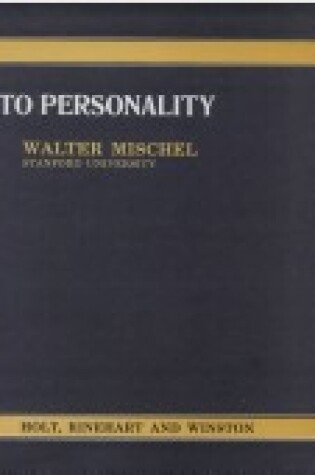 Cover of Introduction to Personality