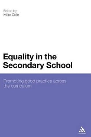 Cover of Equality in the Secondary School