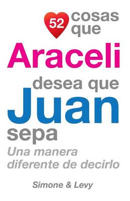 Book cover for 52 Cosas Que Araceli Desea Que Juan Sepa