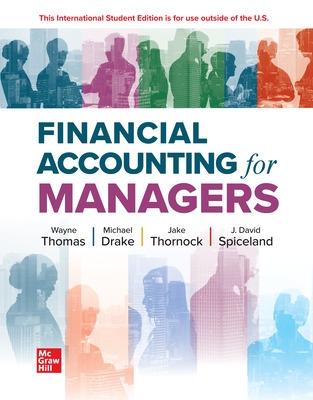Book cover for Financial Accounting for Managers ISE