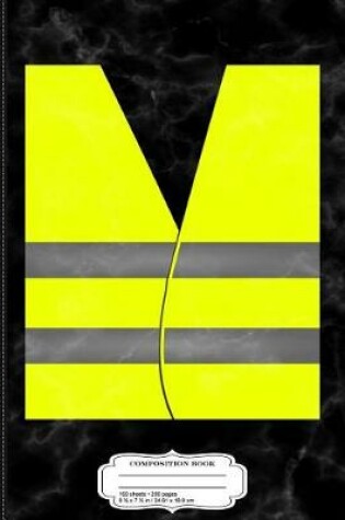 Cover of Yellow Vest Paris France Protest Composition Notebook