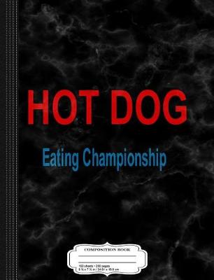 Book cover for Retro County Fair Hot Dog Eating Championship Composition Notebook