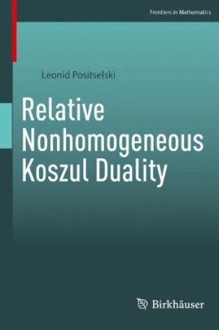 Cover of Relative Nonhomogeneous Koszul Duality