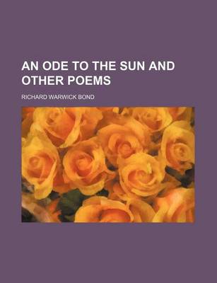 Book cover for An Ode to the Sun and Other Poems