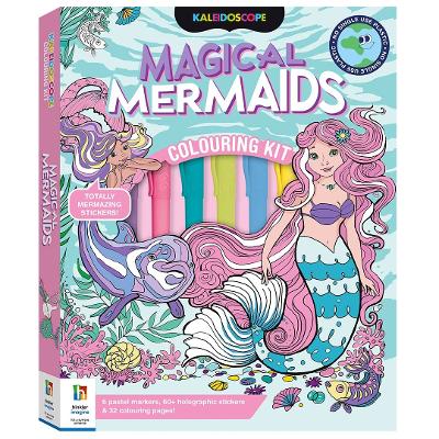 Cover of Kaleidoscope Colouring Kit Pastel Mermaids and More