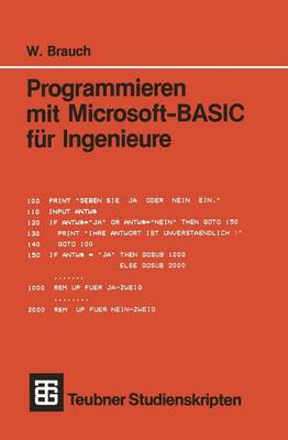 Book cover for Programmieren Mit Microsoft-Basic Fur Ingenieure