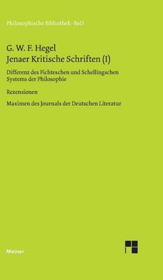 Book cover for Jenaer Kritische Schriften I