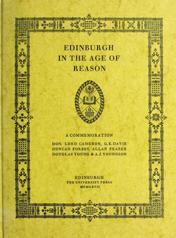 Book cover for Edinburgh in the Age of Reason