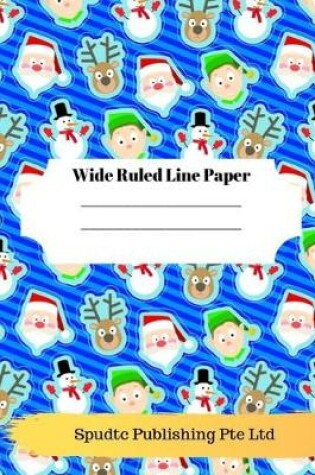 Cover of Cute Santa Theme Wide Ruled Line Paper