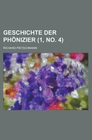 Cover of Geschichte Der Phonizier (1, No. 4 )