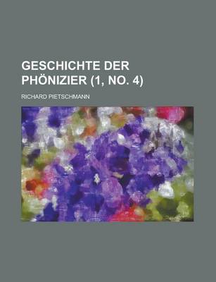 Book cover for Geschichte Der Phonizier (1, No. 4 )