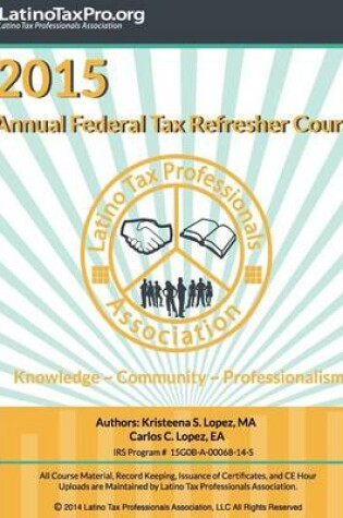 Cover of 2015 Annual Federal Tax Refresher Course