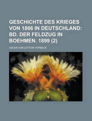 Book cover for Geschichte Des Krieges Von 1866 in Deutschland (2)