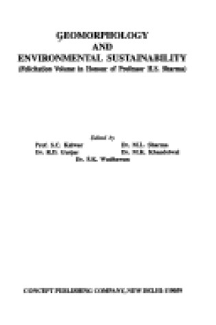 Cover of Geomorphology and Environmental Sustainability