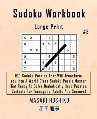 Book cover for Sudoku Workbook-Large Print #8