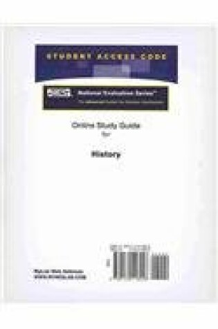 Cover of Access Code Card for the Online Tutorial for the National Evaluation Series History Test