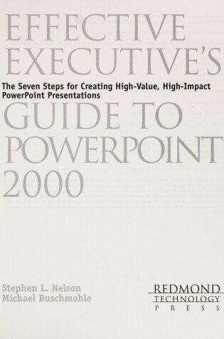 Cover of Effective Executive's Guide to PowerPoint 2000