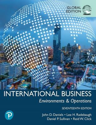 Book cover for International Business, Global Edition, Pearson eText -- SMS Setup Record