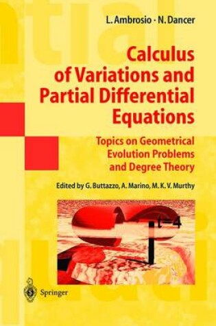 Cover of Calculus of Variations and Partial Differential Equations