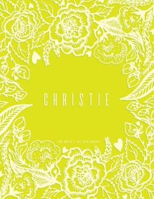 Book cover for Christie Journal, Dot Grid, Lime Green