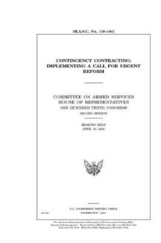 Cover of Contingency contracting