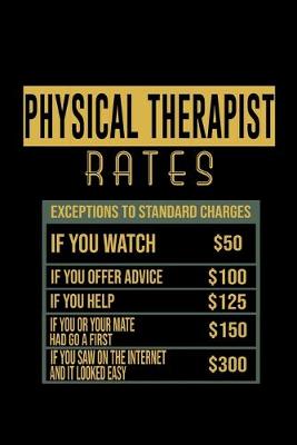 Book cover for physical therapist rates