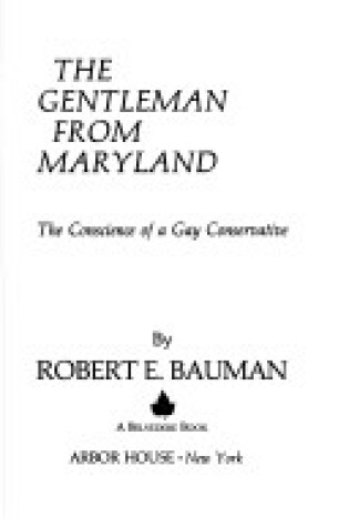 Cover of The Gentleman from Maryland