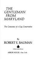 Book cover for The Gentleman from Maryland